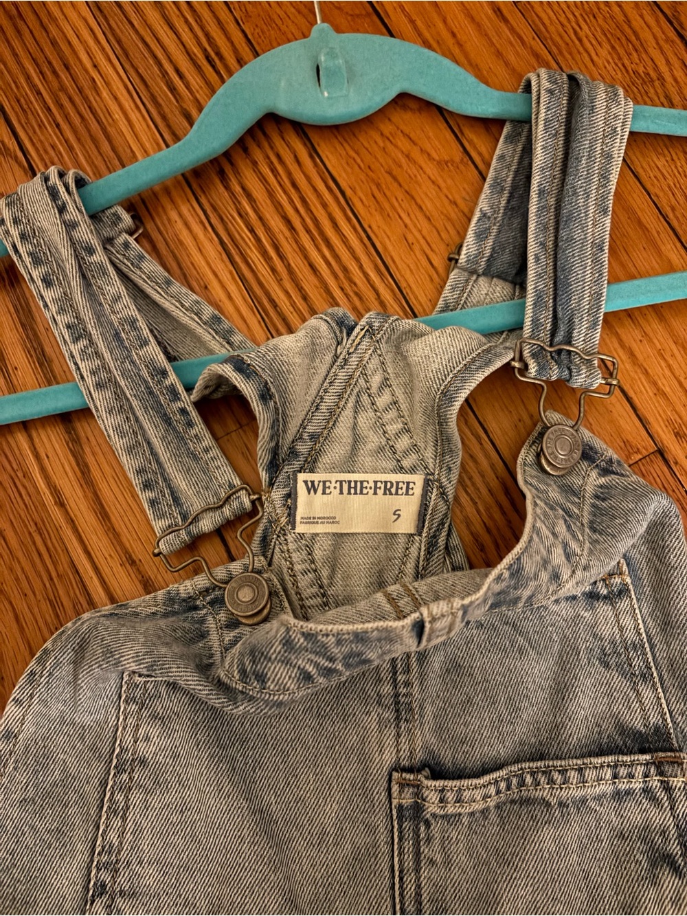 Free People Denim Short Overalls - Picture 2 of 2
